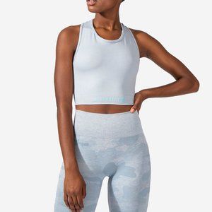 Jed North Nova Racerback Crop Top - Blue